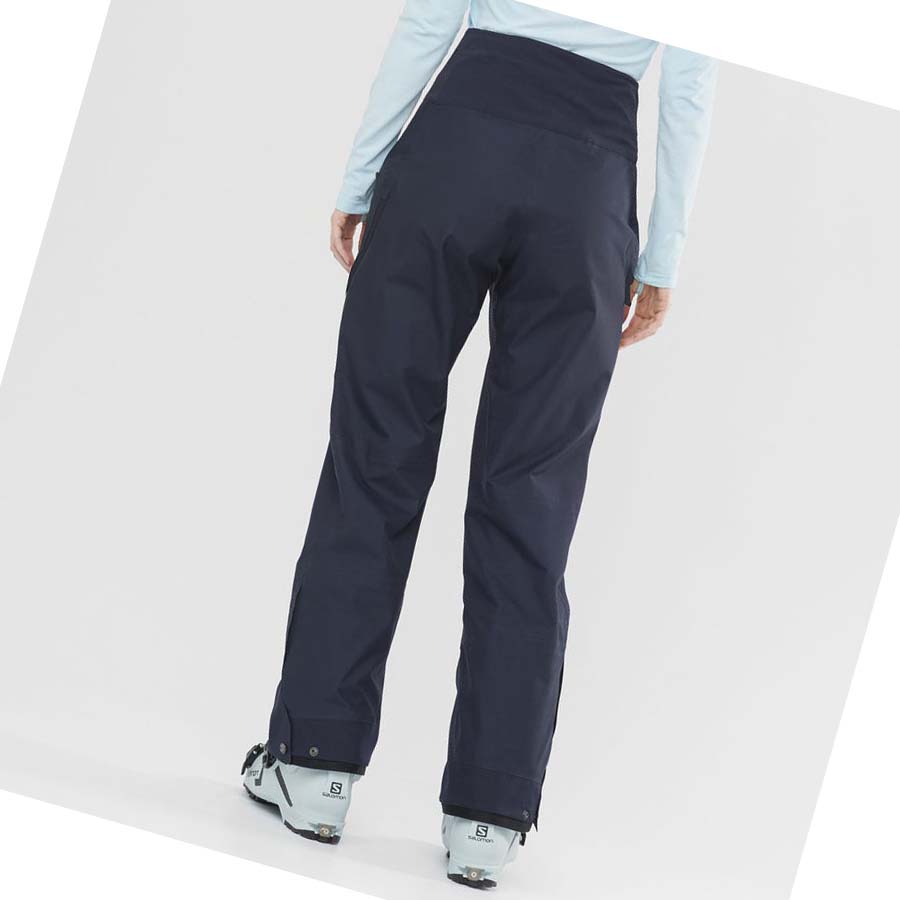 Pantalones De Esquí Salomon OUTPEAK GORE-TEX 3L Mujer Azules | MX 2333AHK